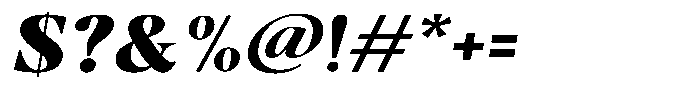 Casimo Black Semi Expanded Oblique Font OTHER CHARS