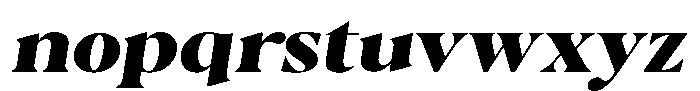 Casimo Black Semi Expanded Oblique Font LOWERCASE