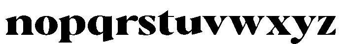 Casimo Black Semi Expanded Font LOWERCASE