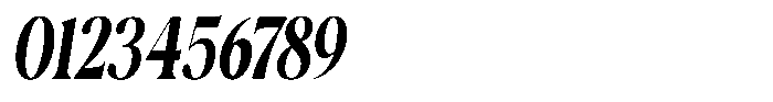Casimo Bold Condensed Oblique Font OTHER CHARS