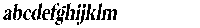 Casimo Bold Condensed Oblique FONT