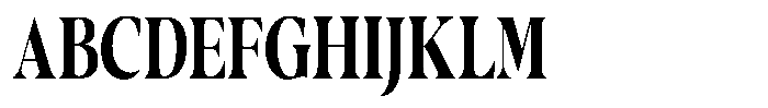 Casimo Bold Condensed Font UPPERCASE