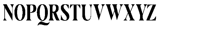 Casimo Bold Condensed Font UPPERCASE