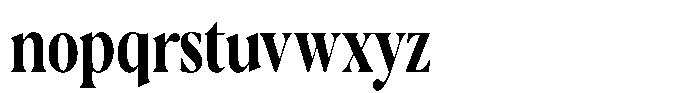 Casimo Bold Condensed Font LOWERCASE