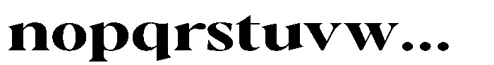 Casimo Bold Expanded Font LOWERCASE