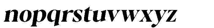 Casimo Bold Oblique Font LOWERCASE