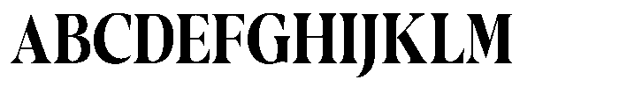 Casimo Bold Semi Condensed Font UPPERCASE