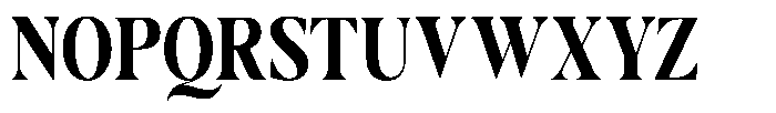 Casimo Bold Semi Condensed Font UPPERCASE