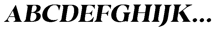 Casimo Bold Semi Expanded Oblique Font UPPERCASE