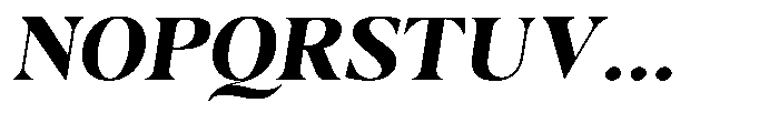 Casimo Bold Semi Expanded Oblique Font UPPERCASE