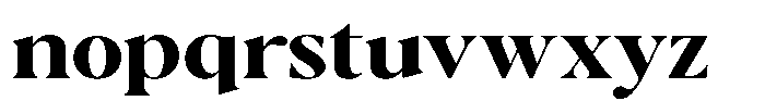 Casimo Bold Semi Expanded Font LOWERCASE