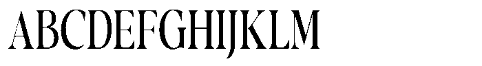 Casimo Condensed Font UPPERCASE