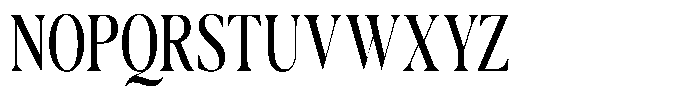 Casimo Condensed Font UPPERCASE