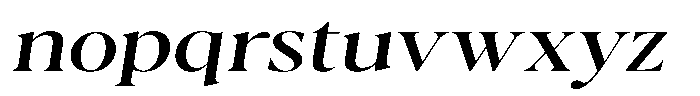 Casimo Expanded Oblique Font LOWERCASE