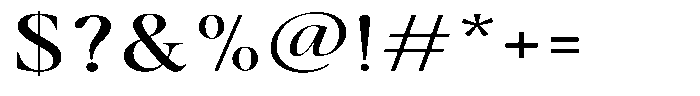 Casimo Expanded Font OTHER CHARS