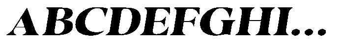 Casimo Extra Bold Expanded Oblique Font UPPERCASE