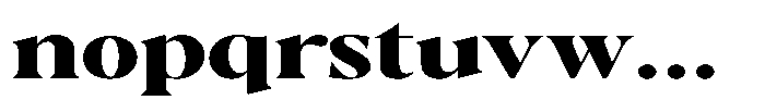 Casimo Extra Bold Expanded Font LOWERCASE