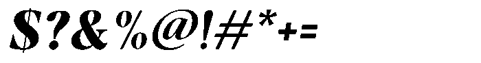 Casimo Extra Bold Oblique Font OTHER CHARS