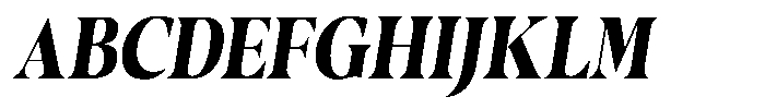 Casimo Extra Bold Semi Condensed Oblique Font UPPERCASE