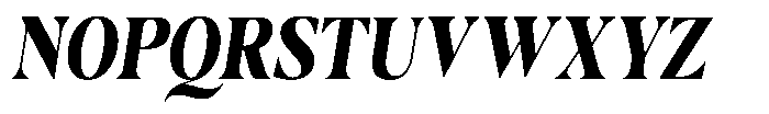 Casimo Extra Bold Semi Condensed Oblique Font UPPERCASE