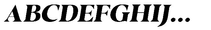 Casimo Extra Bold Semi Expanded Oblique Font UPPERCASE