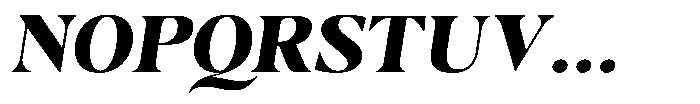 Casimo Extra Bold Semi Expanded Oblique Font UPPERCASE