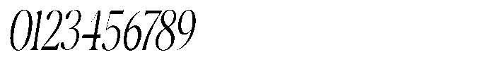 Casimo Extra Light Condensed Oblique Font OTHER CHARS