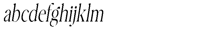 Casimo Extra Light Condensed Oblique FONT