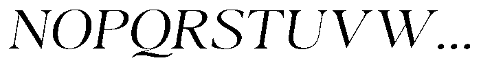 Casimo Extra Light Expanded Oblique Font UPPERCASE