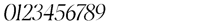 Casimo Extra Light Oblique Font OTHER CHARS