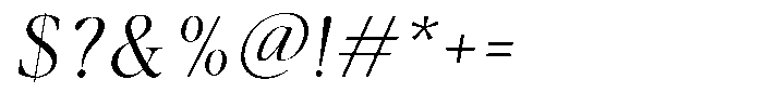 Casimo Extra Light Oblique Font OTHER CHARS