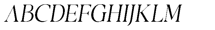 Casimo Extra Light Oblique Font UPPERCASE