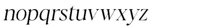 Casimo Extra Light Oblique Font LOWERCASE