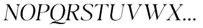 Casimo Extra Light Semi Expanded Oblique Font UPPERCASE