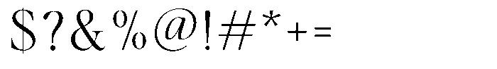 Casimo Extra Light Font OTHER CHARS