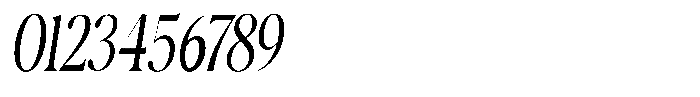 Casimo Light Condensed Oblique Font OTHER CHARS