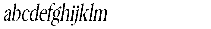 Casimo Light Condensed Oblique FONT