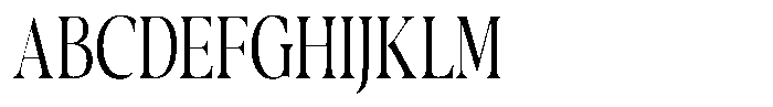 Casimo Light Condensed Font UPPERCASE
