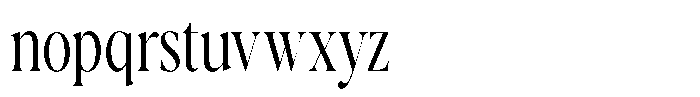 Casimo Light Condensed Font LOWERCASE