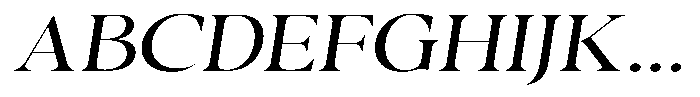 Casimo Light Expanded Oblique Font UPPERCASE