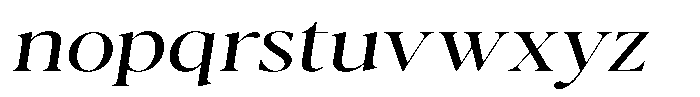 Casimo Light Expanded Oblique Font LOWERCASE