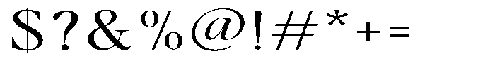 Casimo Light Expanded Font OTHER CHARS