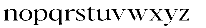 Casimo Light Expanded Font LOWERCASE