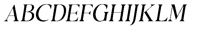 Casimo Light Oblique Font UPPERCASE