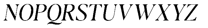 Casimo Light Oblique Font UPPERCASE