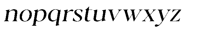 Casimo Light Semi Expanded Oblique Font LOWERCASE