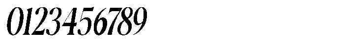 Casimo Medium Condensed Oblique Font OTHER CHARS