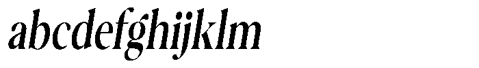 Casimo Medium Condensed Oblique FONT