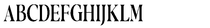 Casimo Medium Condensed Font UPPERCASE