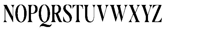 Casimo Medium Condensed Font UPPERCASE